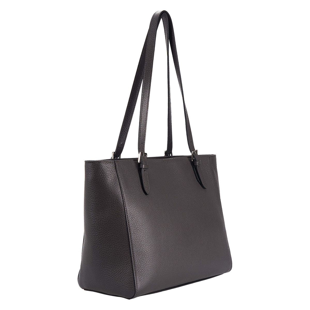 Женская сумка Dr. Koffer из натуральной кожи серая