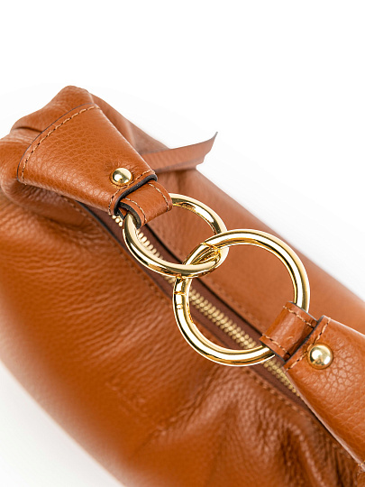 Женская сумка Dr.Koffer из натуральной кожи коричневая