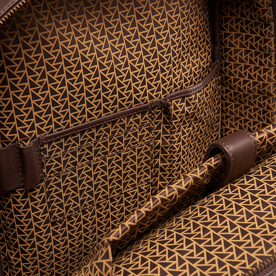 Рюкзак Dr.Koffer из натуральной кожи темно-коричневый