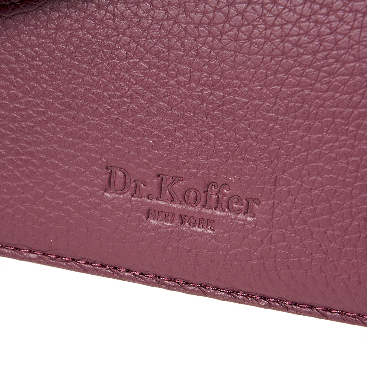 Женская сумка  Dr. Koffer из натуральной кожи бордовая