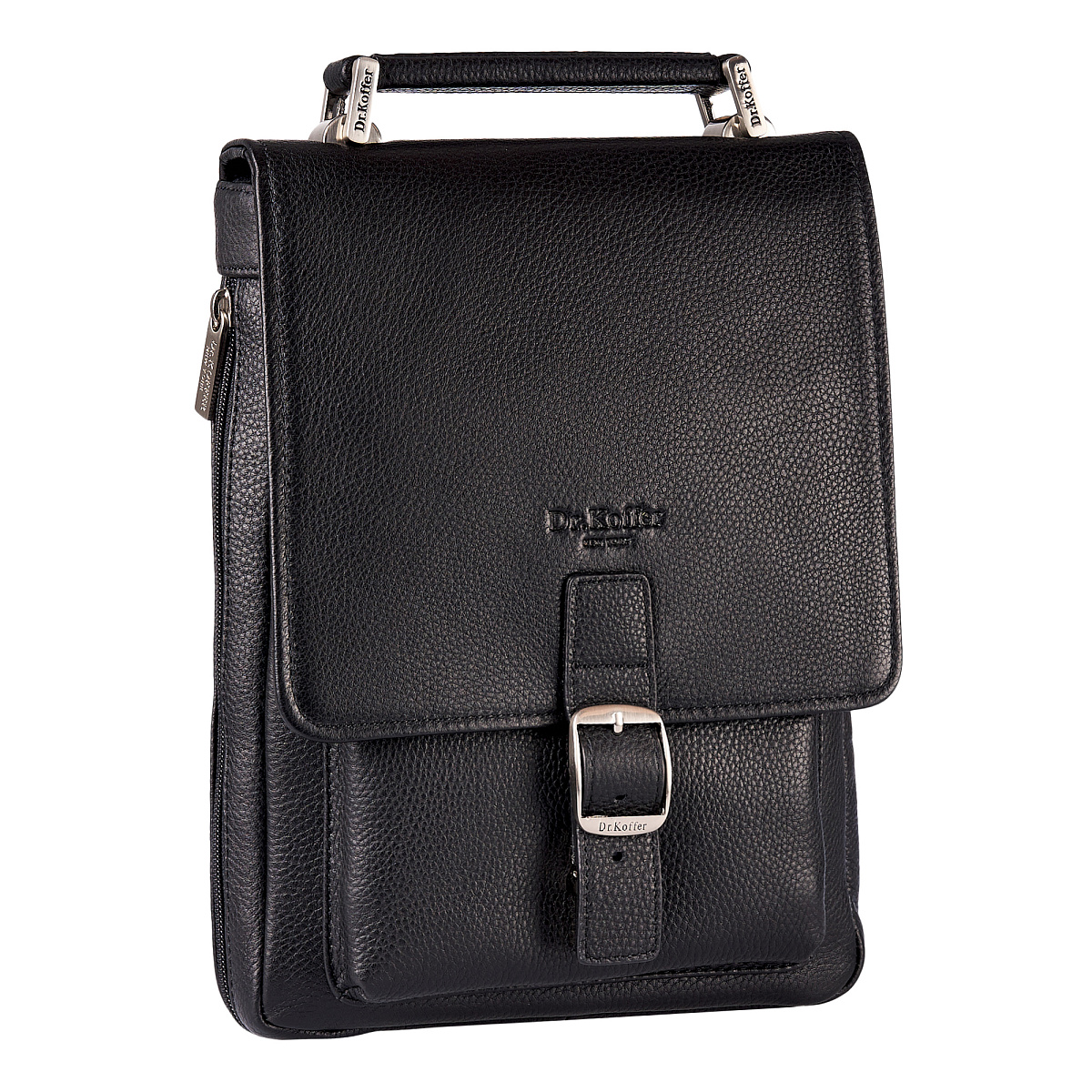 Сумка планшет Dr.Koffer из натуральной кожи черный