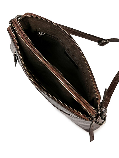 Женская сумка Dr.Koffer из натуральной кожи коричневая