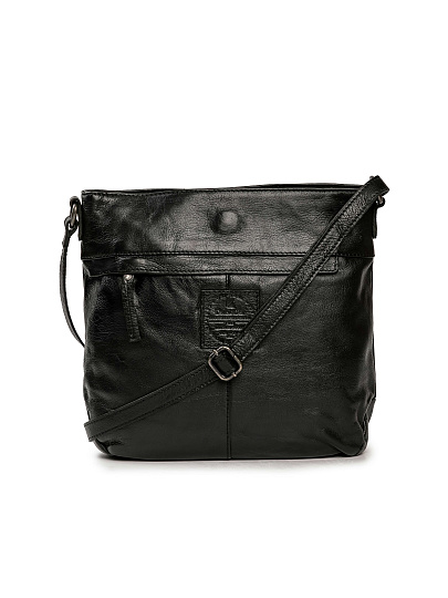 Сумка через плечо Dr.Koffer из натуральной кожи черная