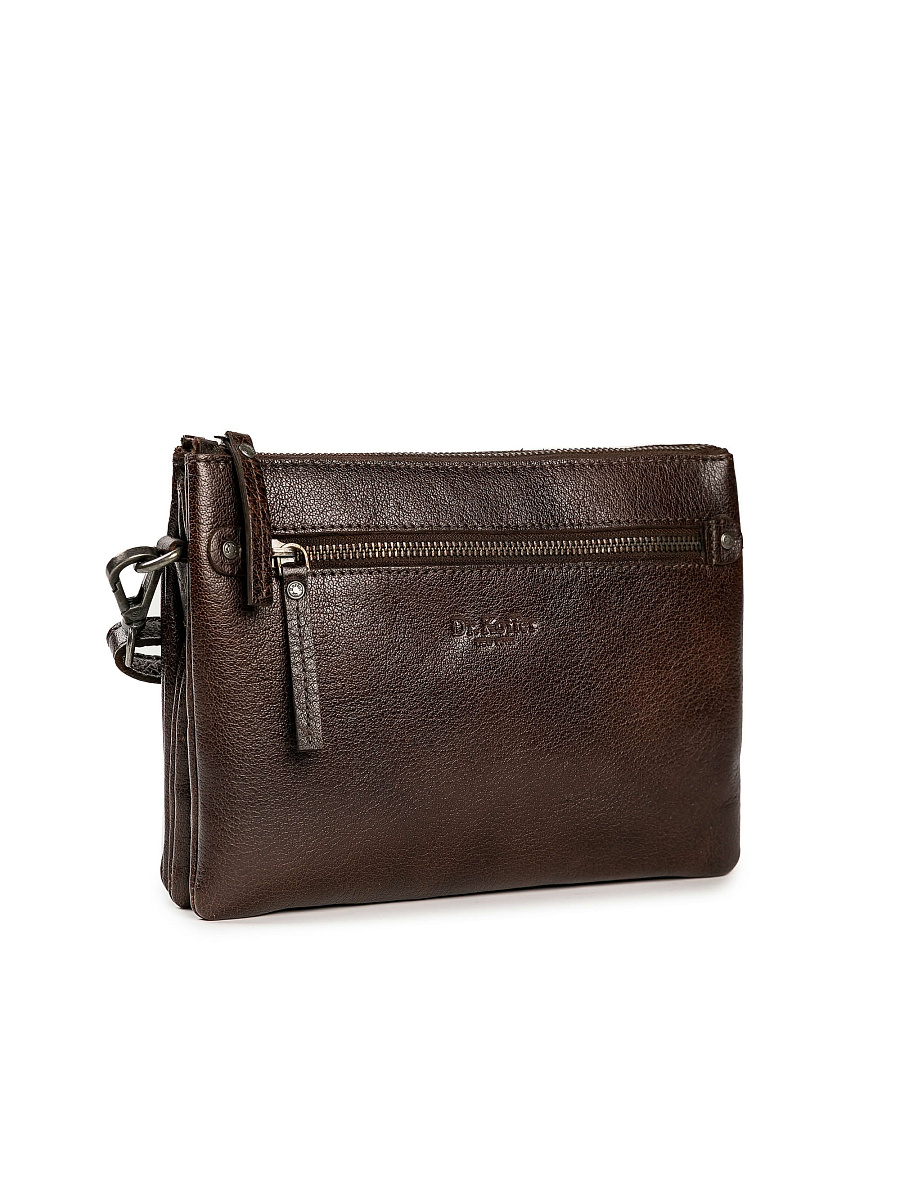 Сумка через плечо Dr.Koffer из натуральной кожи коричневая