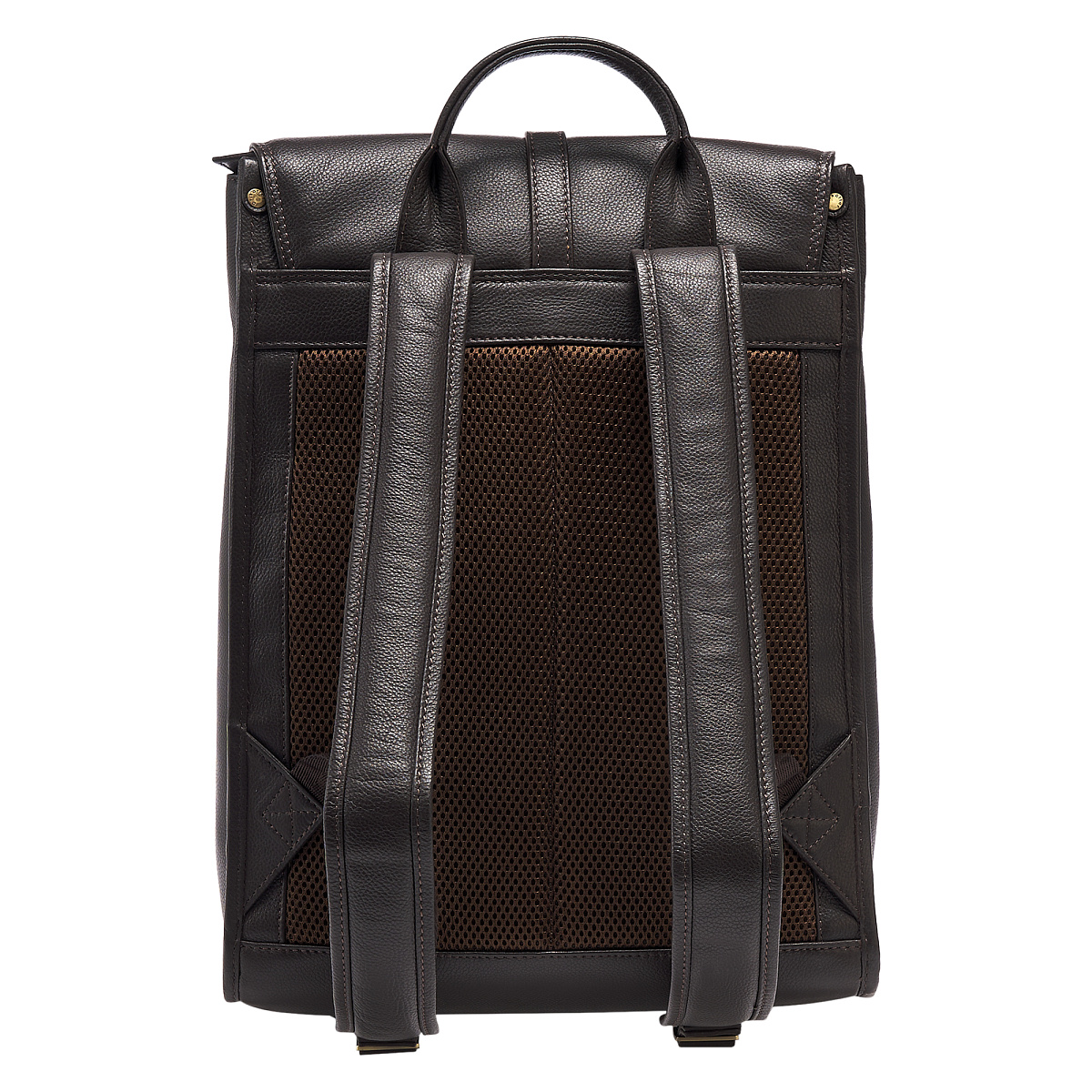 Рюкзак Dr.Koffer из натуральной кожи темно-коричневый