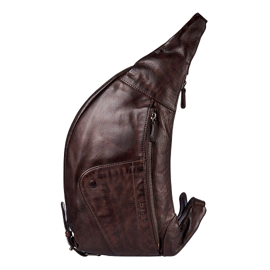 Рюкзак Dr.Koffer из натуральной кожи темно-коричневый