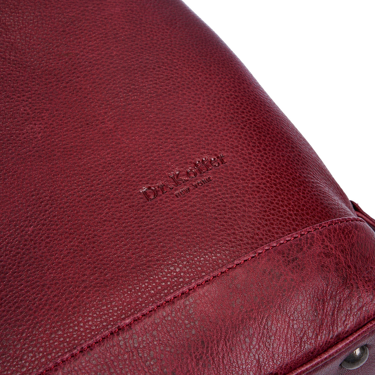 Женская сумка Dr. Koffer из натуральной кожи бордовая
