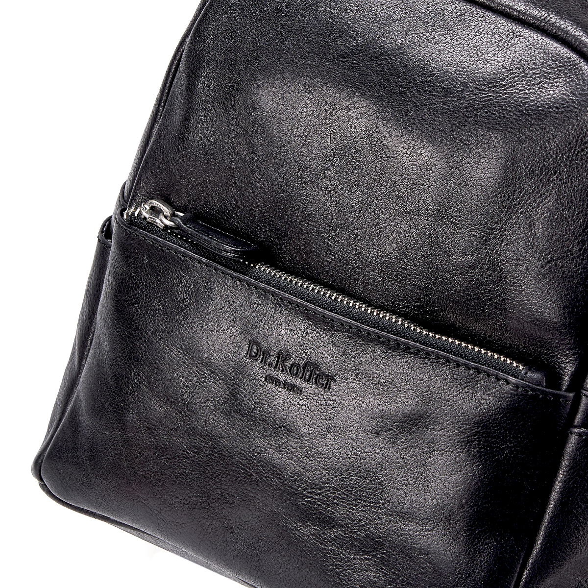 Рюкзак Dr.Koffer из натуральной кожи черный