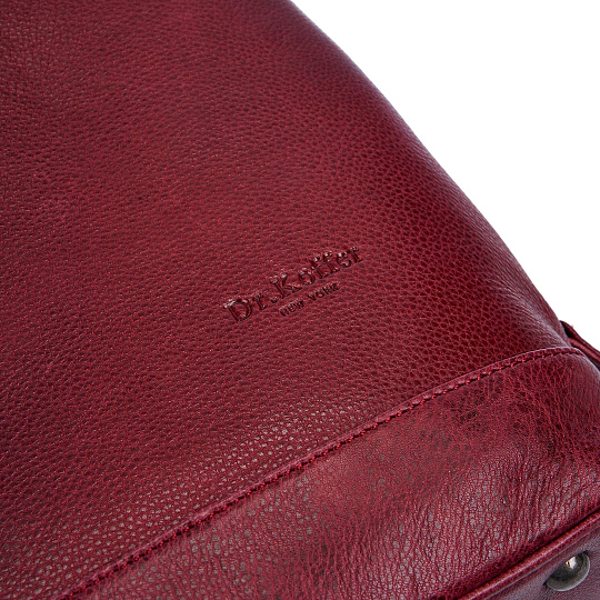 Женская сумка Dr. Koffer из натуральной кожи бордовая