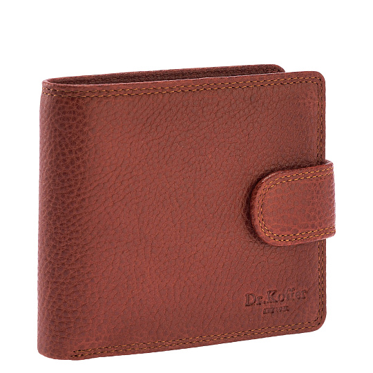 Портмоне Dr.Koffer из натуральной кожи светло-коричневое