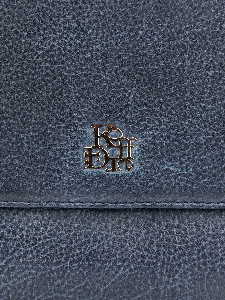 Женская сумка Dr. Koffer из натуральной кожи синяя