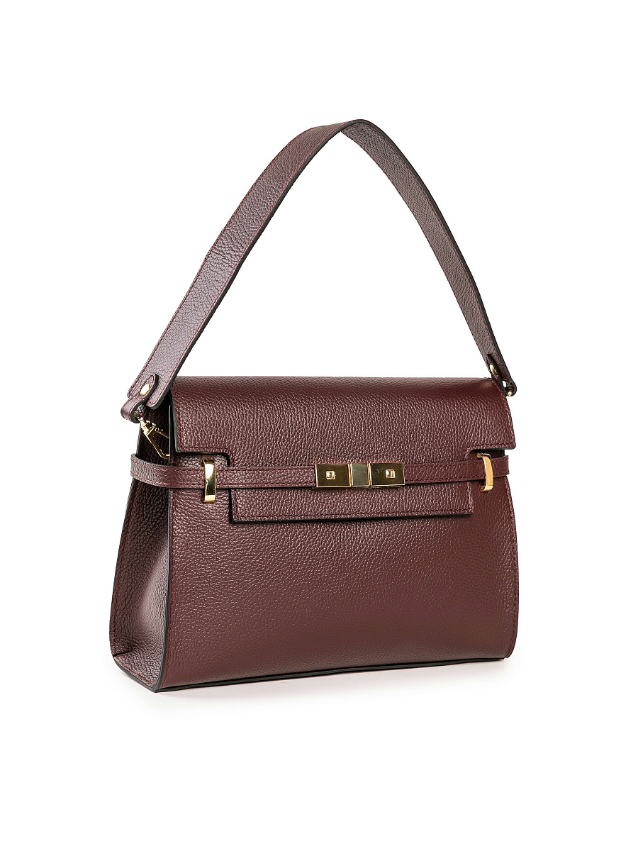 Женская сумка Dr. Koffer из натуральной кожи бордовая