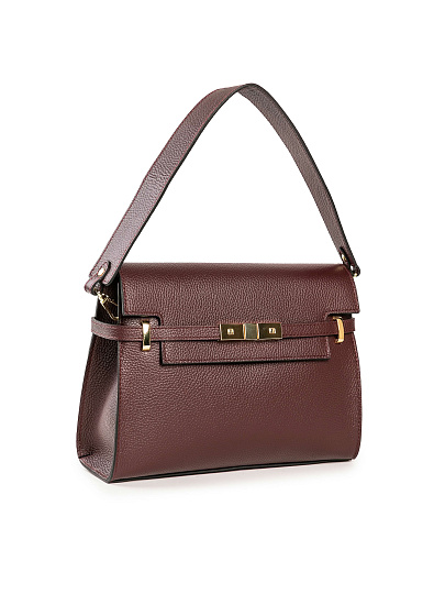 Женская сумка Dr. Koffer из натуральной кожи бордовая