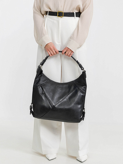 Женская сумка Dr.Koffer из натуральной кожи чёрная