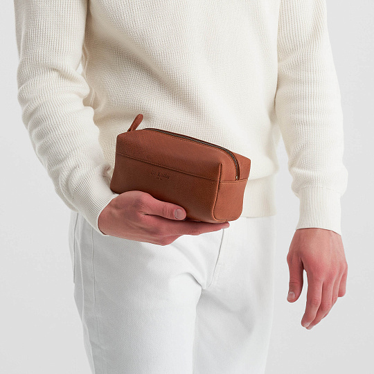 Несессер Dr.Koffer из натуральной кожи коричневый