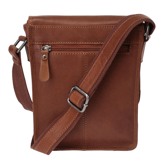 Сумка через плечо Dr.Koffer из натуральной кожи коричневая