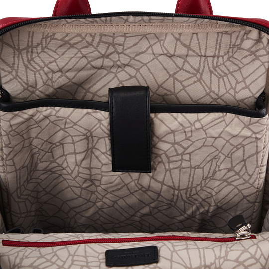 Рюкзак Dr.Koffer из натуральной кожи красный