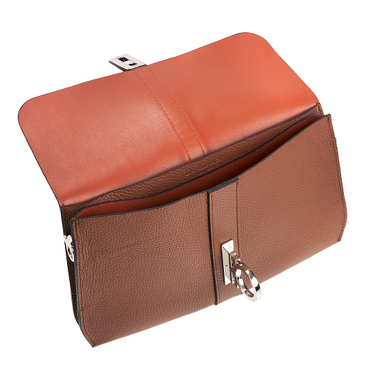 Женская сумка Dr. Koffer из натуральной кожи коричневая