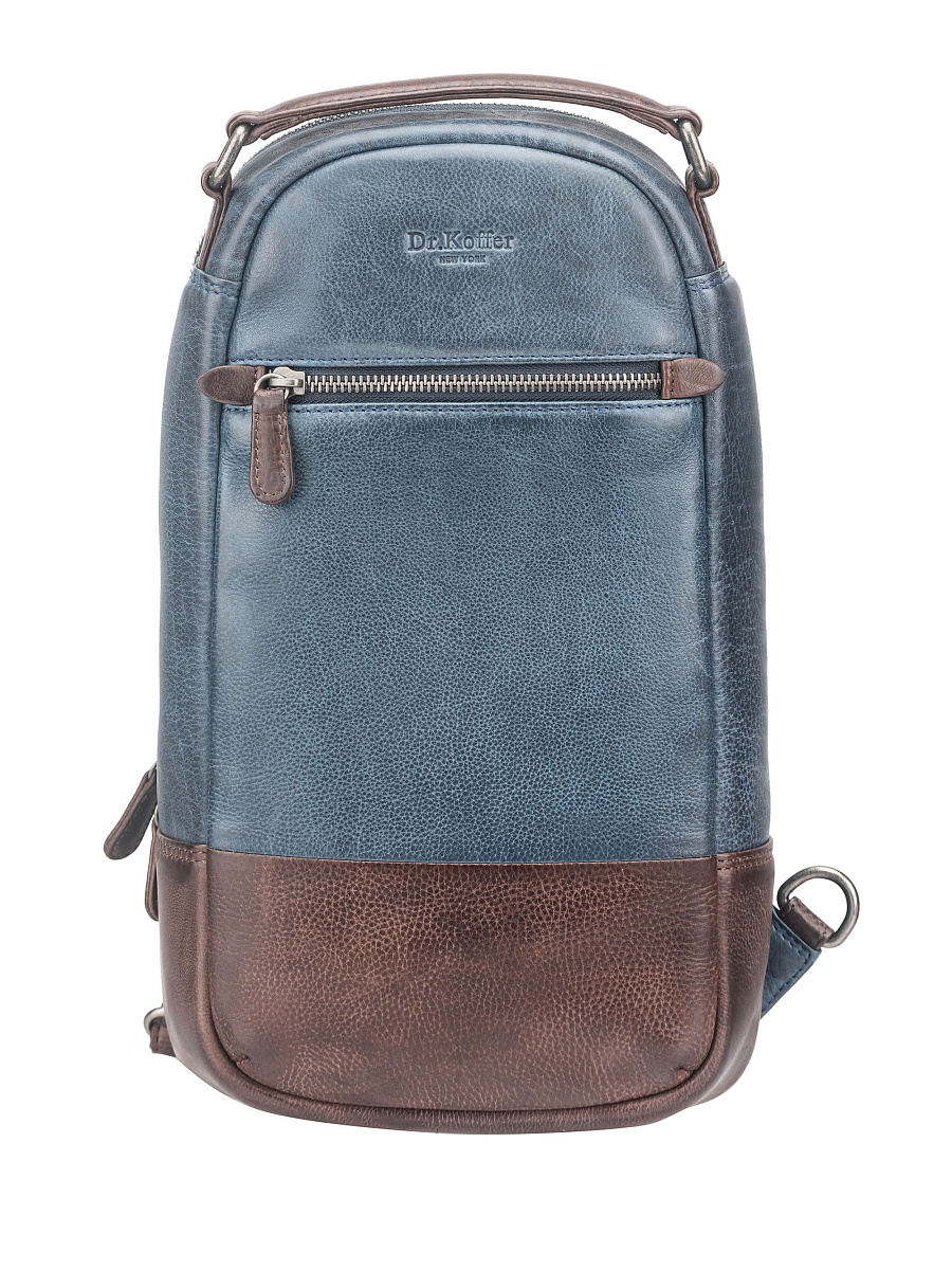 Рюкзак Dr. Koffer из натуральной кожи синий