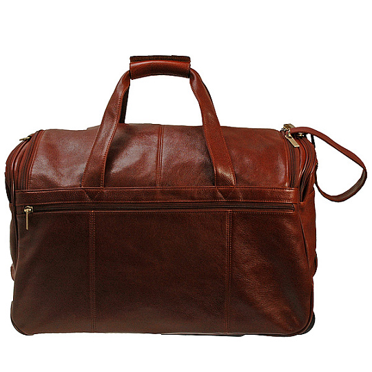 Сумка дорожная на колесах Dr.Koffer из натуральной кожи