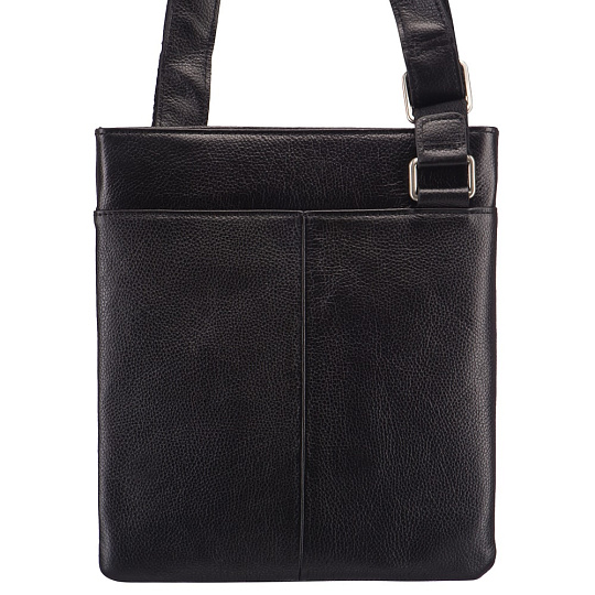 Сумка через плечо Dr.Koffer из натуральной кожи черная