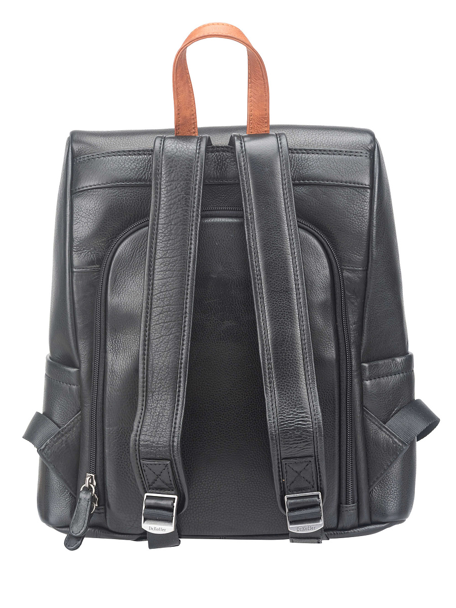 Рюкзак Dr. Koffer из натуральной кожи черный