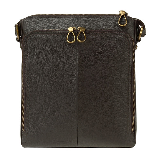 Сумка через плечо Dr.Koffer из натуральной кожи коричневая