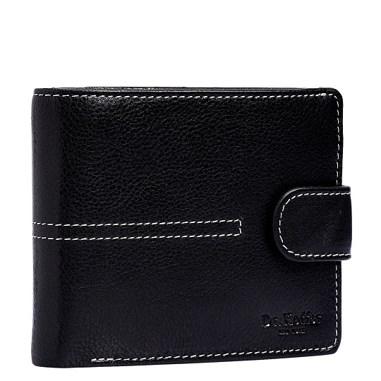 Портмоне Dr.Koffer из натуральной кожи черное