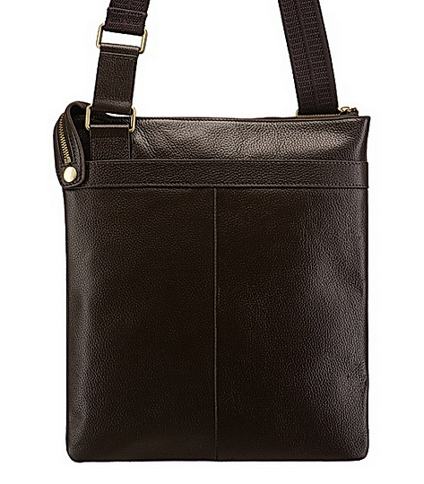 Сумка через плечо Dr.Koffer из натуральной кожи коричневая