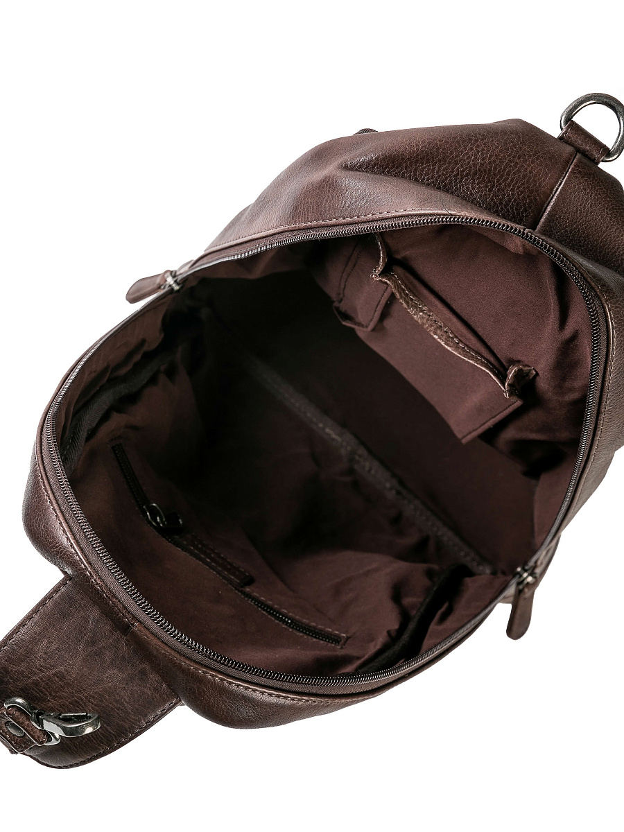 Рюкзак Dr.Koffer из натуральной кожи темно-коричневый