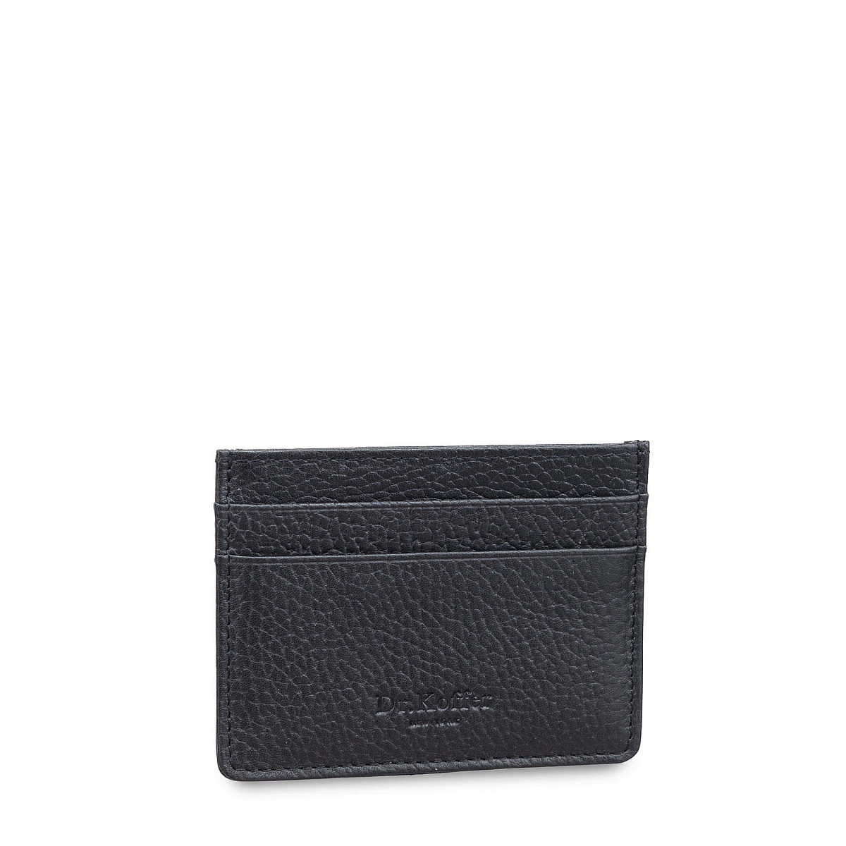 Кредитница Dr.Koffer из натуральной кожи черная