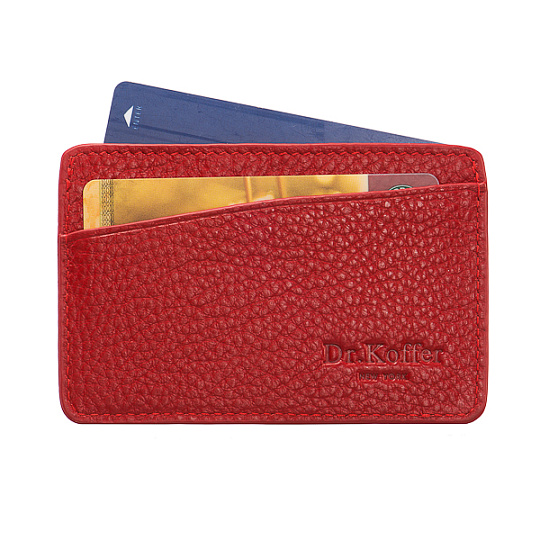Изысканная кредитница из фактурной кожи Dr.Koffer X510236-01-12