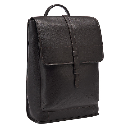 Рюкзак Dr.Koffer из натуральной кожи темно-коричневый