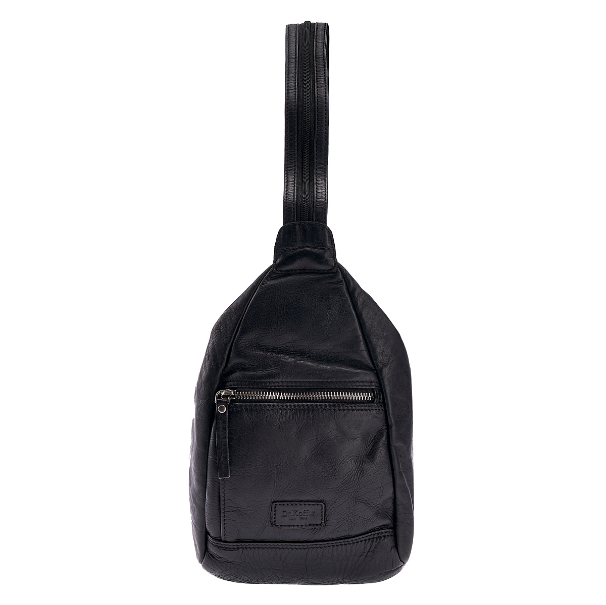 Сумка через плечо Dr.Koffer из натуральной кожи черная