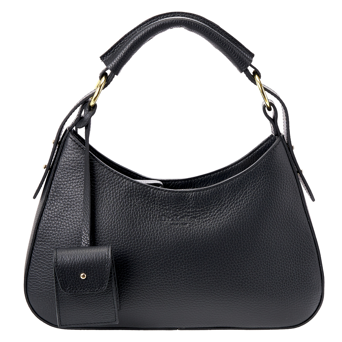 Женская сумка Dr. Koffer из натуральной кожи черная