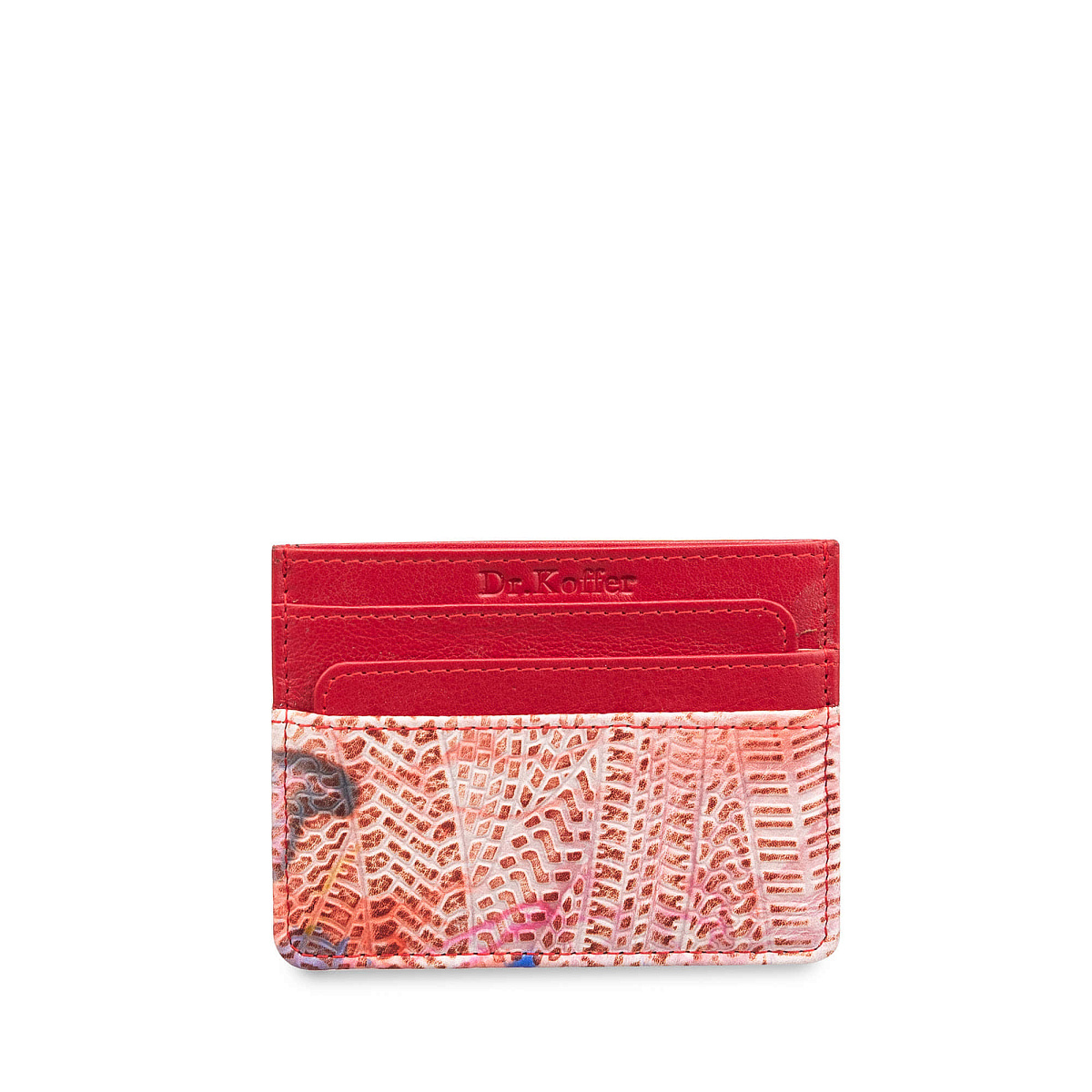 Кредитница Dr.Koffer из натуральной кожи фиолетовая