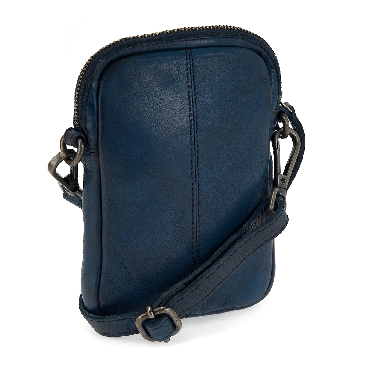 Сумка через плечо Dr.Koffer из натуральной кожи синяя