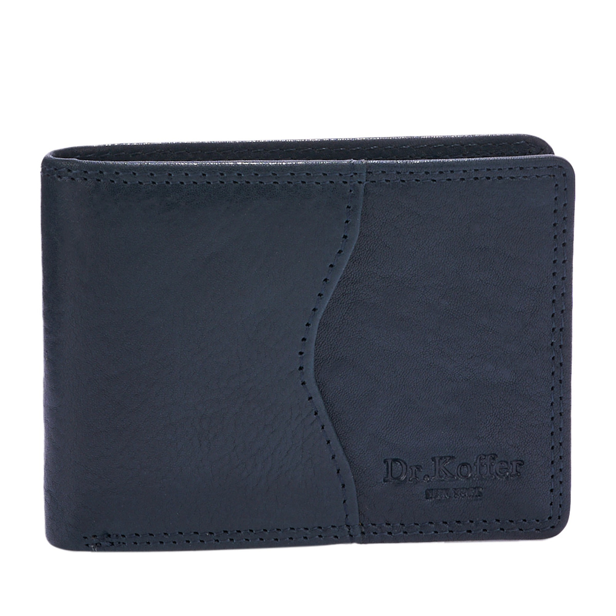 Зажим для денег Dr.Koffer из натуральной кожи синий