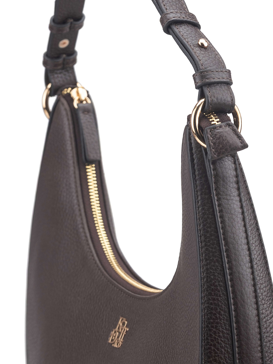 Женская сумка Dr. Koffer из натуральной кожи коричневая