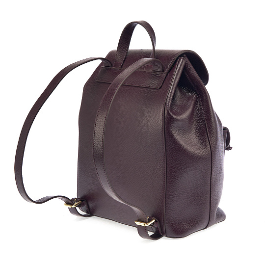 Рюкзак Dr. Koffer из натуральной кожи фиолетовый