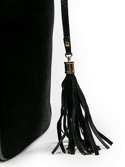 Женская сумка Dr.Koffer из натуральной кожи черная