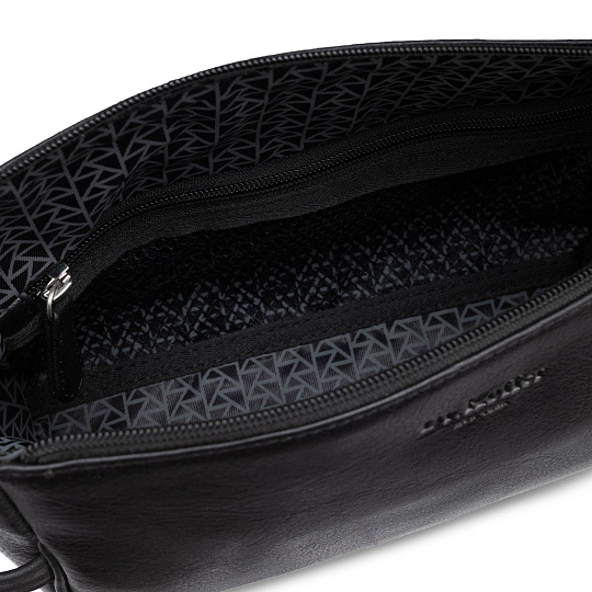 Несессер Dr. Koffer из натуральной кожи черный