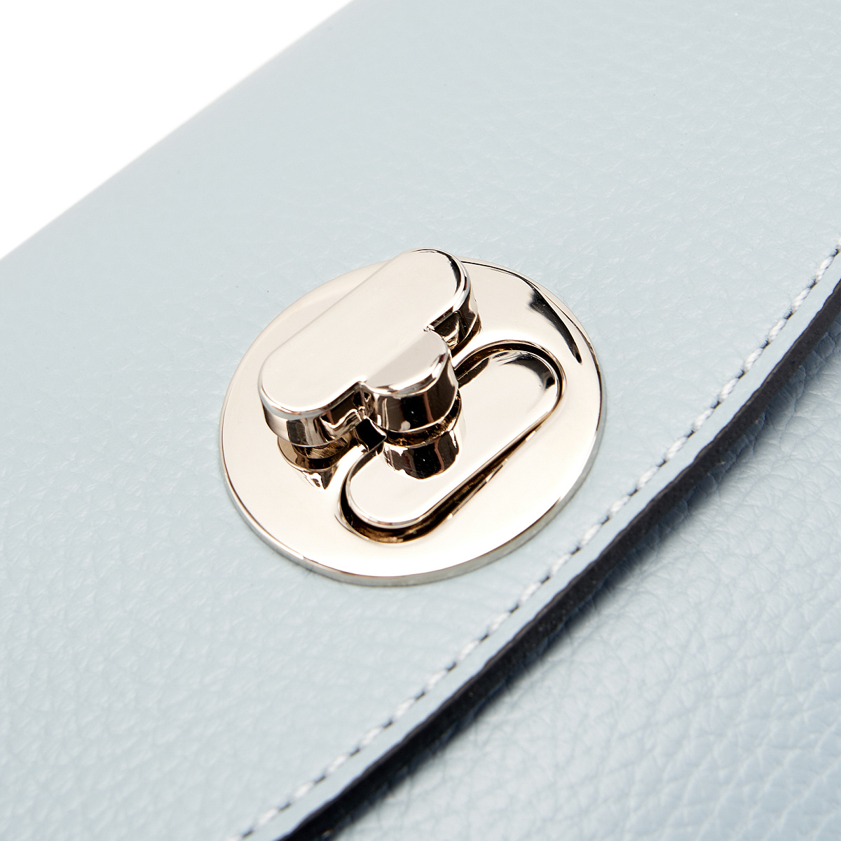 Женская сумка Dr. Koffer из натуральной кожи голубая