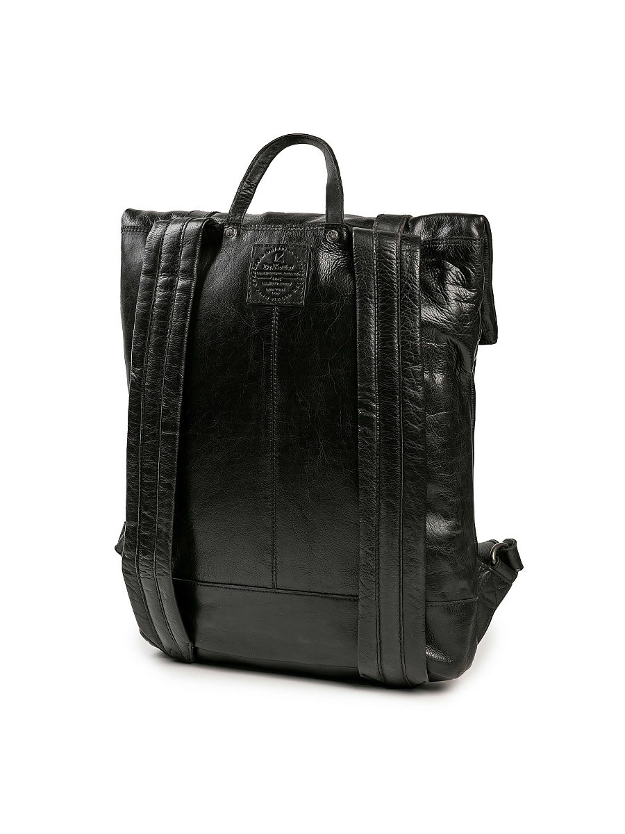 Рюкзак Dr.Koffer из натуральной кожи черный