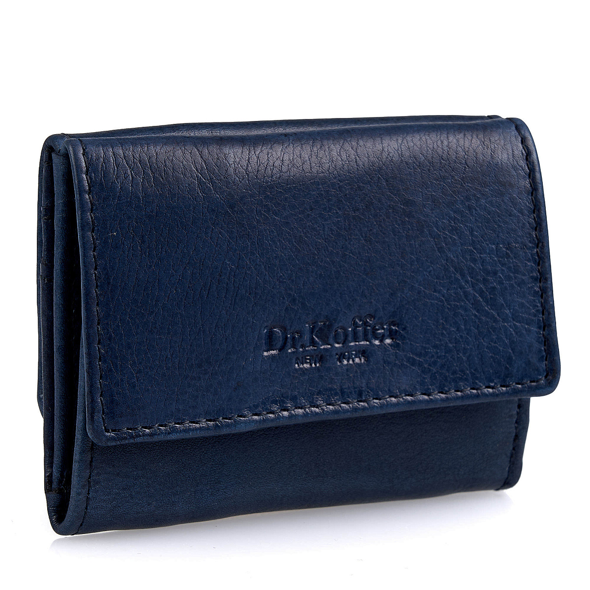 Портмоне Dr.Koffer из натуральной кожи синее
