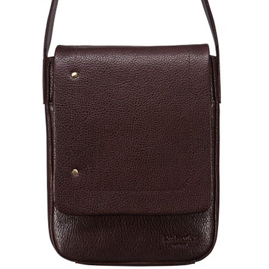 Сумка через плечо Dr.Koffer из натуральной кожи коричневая