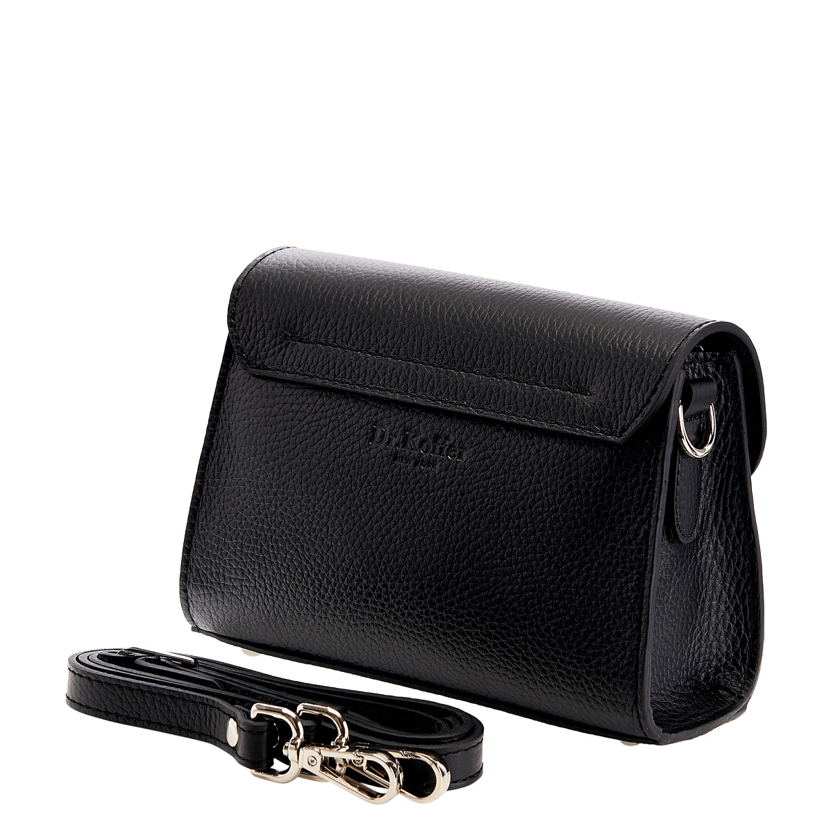 Женская сумка Dr. Koffer из натуральной кожи черная