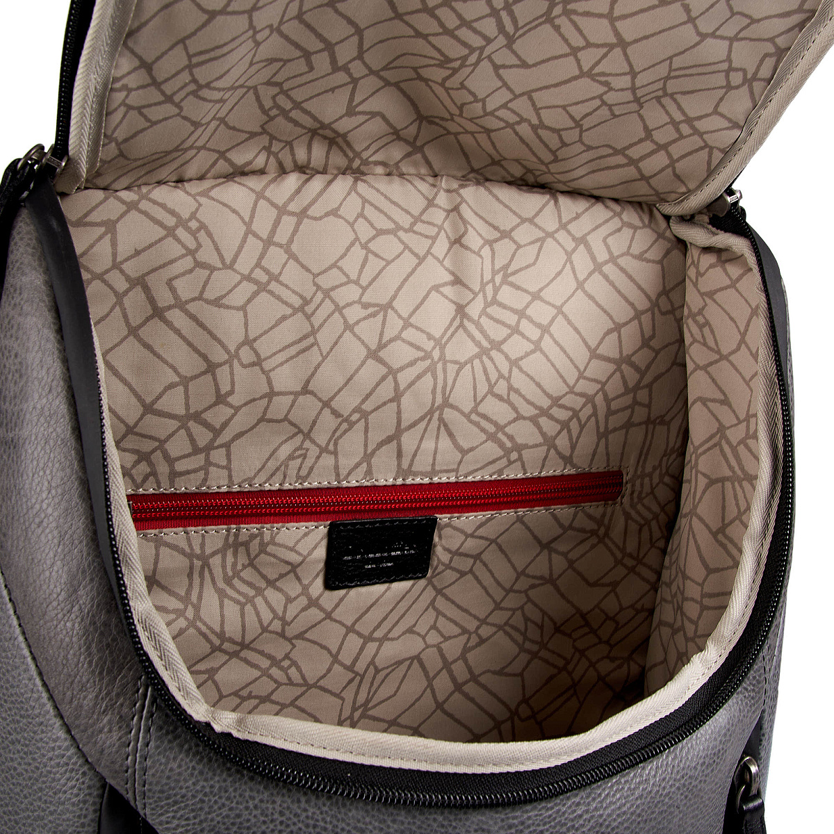 Рюкзак Dr.Koffer из натуральной кожи серый