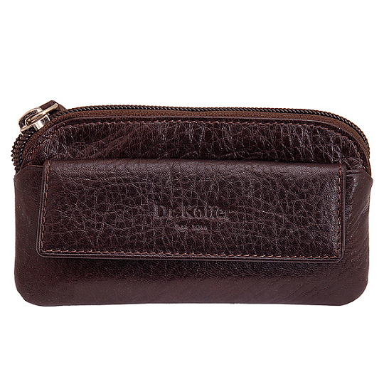 Ключница Dr.Koffer из натуральной кожи темно-коричневая