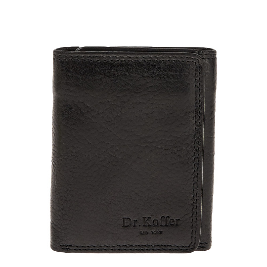 Портмоне Dr.Koffer из натуральной кожи черное